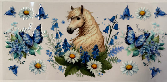 Horse & butterflies