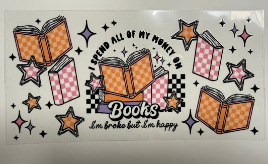 Spend all my money on books