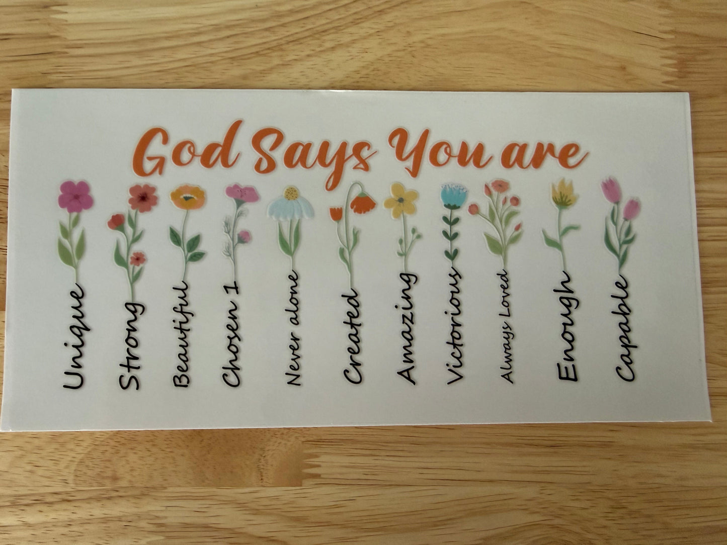 God says you are