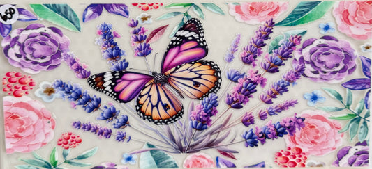 Butterfly & flowers
