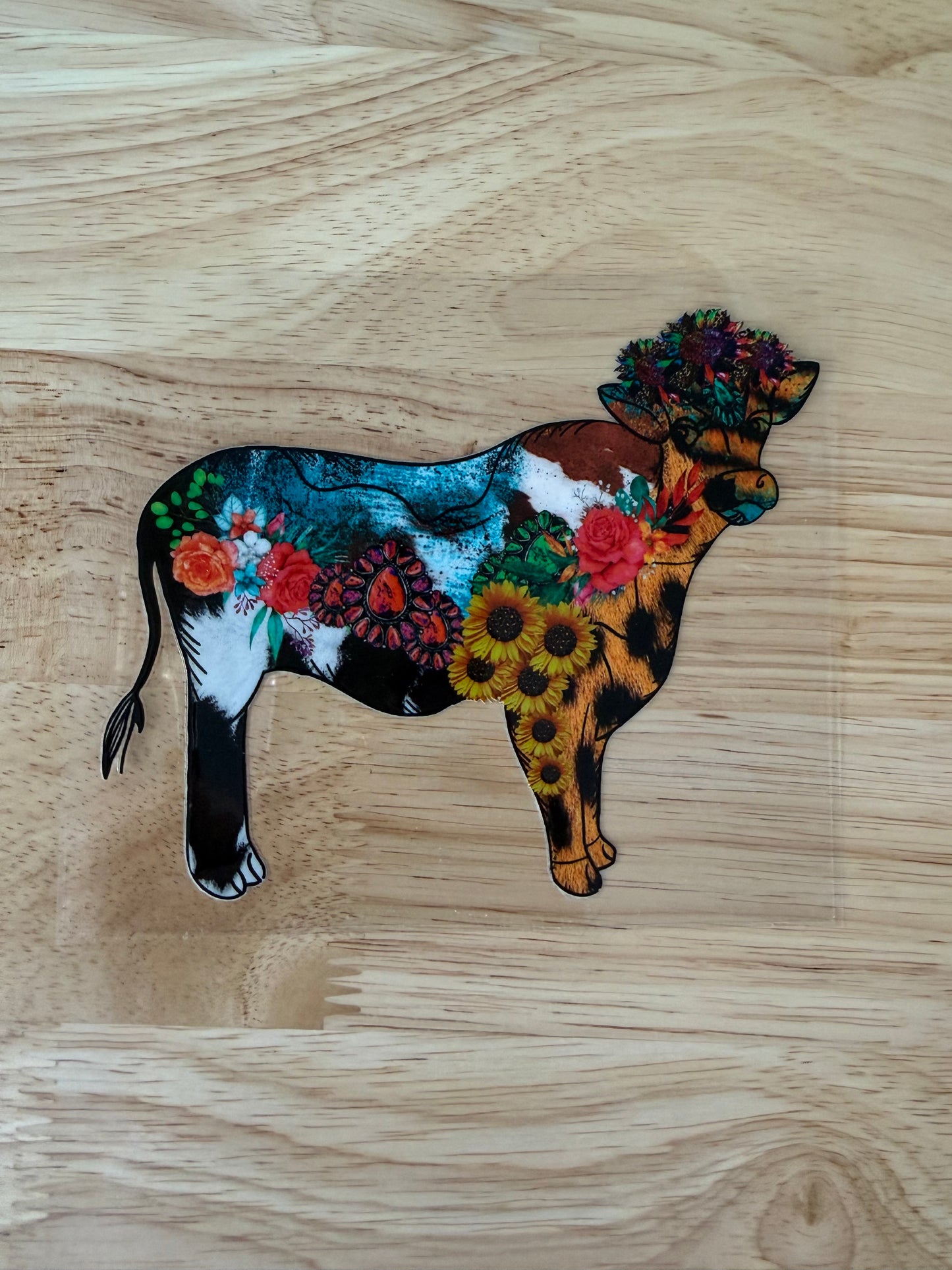 Sunflower Cow DECAL