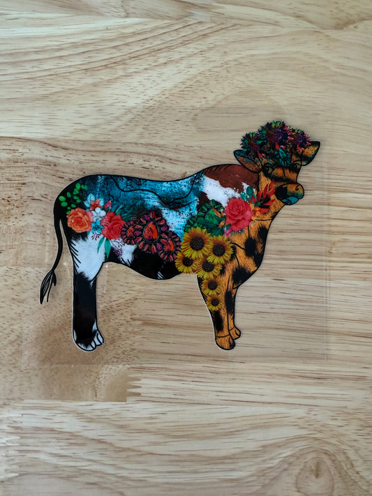 Sunflower Cow DECAL