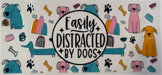 Easily distracted by dogs