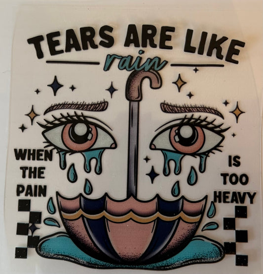 Tears are like rain DECAL