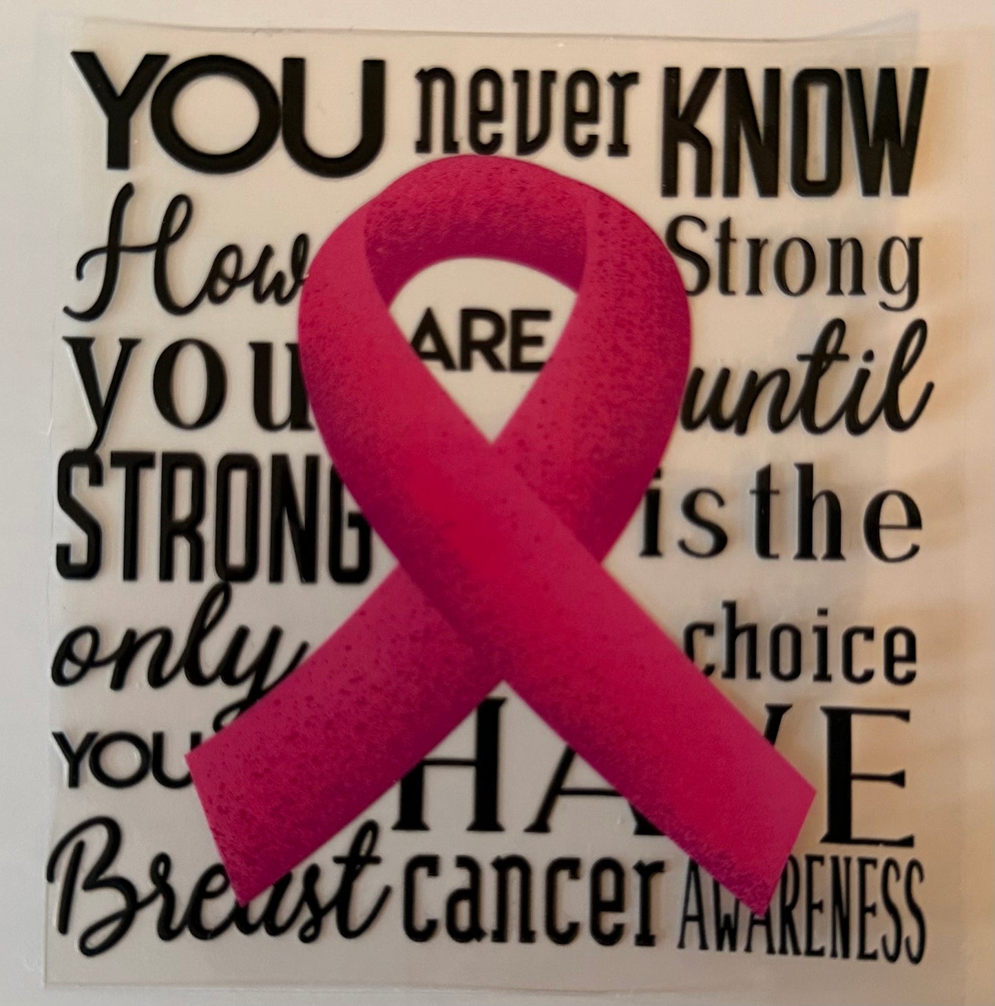 PINK ribbon decal