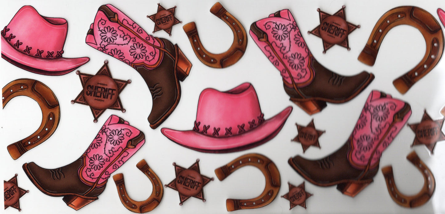 Pink cowgirl boots